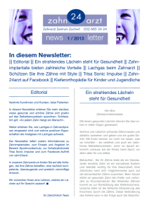 Newsletter 1/2013