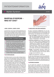 KiP Marfan Syndrom - Patienten