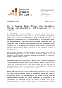 Der 2. European Startup Monitor zeigt: Europäische Startups