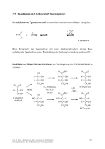 7.9 Reaktionen mit Kohlenstoff-Nucleophilen