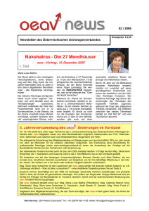 Newsletter Nr. 02 2006 - Österreichischer Astrologenverband