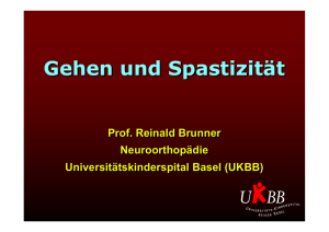 Gehen und Spastizität - Neuroscience Network Basel