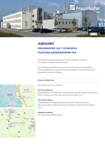 ANFAHRT - Fraunhofer IAP