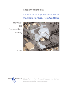 Realisierungswettbewerb Stadthalle Reethus / Flora Westfalica