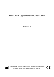 RIDASCREEN® Cryptosporidium/Giardia Combi - R