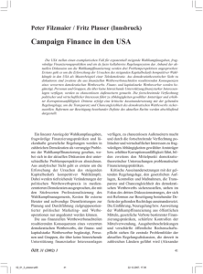 Campaign Finance in den USA