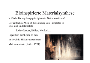 4 Bioinspirierte Materialsynthese