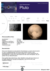 Pluto - Home - Projekt Humboldt