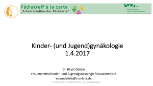 Ärtze-Seminar 4 - Kinder- und Jugendgynäkologie