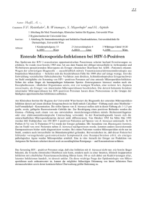 Enterale Microsporida-Infektionen bei HIV-1