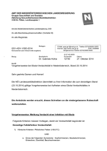 Vorgehensweise bei Ebola-Verdachtsfall in Niederösterreich
