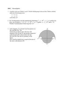 MSG – Hausaufgaben 1. Gegeben sind zwei Zahlen a und b