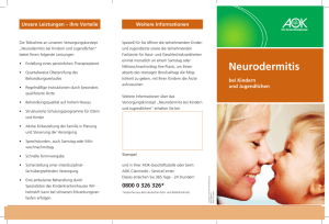 Neurodermitis bei Kindern und Jugendlichen