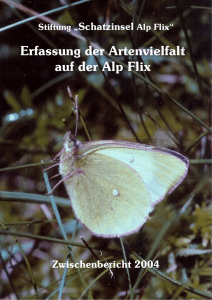 Erfassung der Artenvielfalt auf der Alp Flix