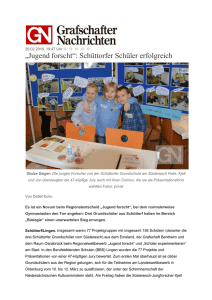 „Jugend forscht“: Schüttorfer Schüler erfolgreich