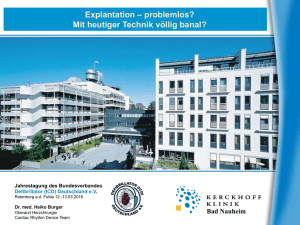 Explantation – problemlos? - Defibrillator Deutschland