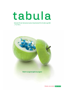 Tabula - Schweizerische Gesellschaft für Ernährung