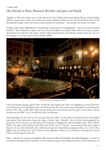 Die Abende in Rom - Website von Josef Pietron