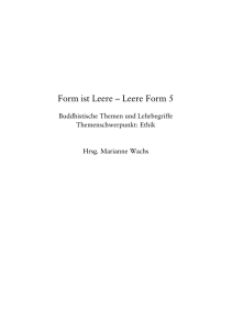 Form ist Leere – Leere Form 5 - Buddhistischer Studienverlag