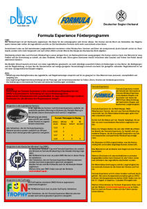 Formula Experience Förderprogramm Formula Experience