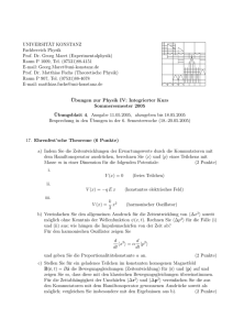 Blatt 4 - Theoretical Physics at University of Konstanz/Theoretische