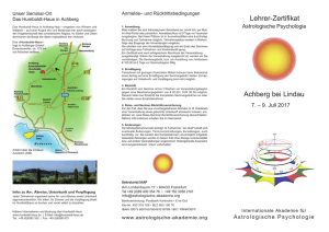 Lehrer-Zertifikat Achberg bei Lindau
