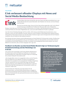 E Ink verbessert eReader-Displays mit News und Social
