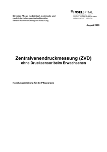 Zentralvenendruckmessung (ZVD)