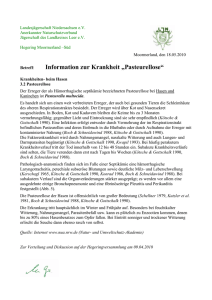 Pasteurellose Information - Landesjägerschaft Niedersachsen