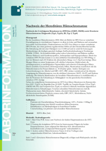 Hämochromatose PCR - Medizinisches Labor Prof. Schenk / Dr
