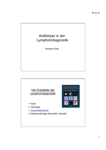 Antikörper in der Lymphomdiagnostik