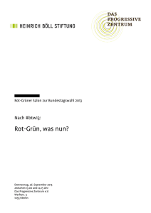 Rot-Grün nach der Bundestagswahl_Rot