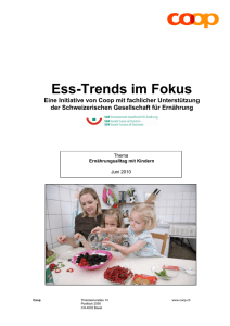 Ess-Trends im Fokus - Schweizerische Gesellschaft für Ernährung