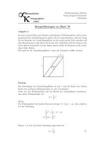 Beispiellösungen zu Blatt 76 - Mathematik an der Universität Göttingen