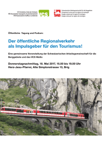 Flyer: Der öffentliche Regionalverkehr als Impulsgeber für den