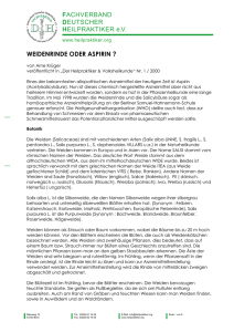 Weidenrinde - Fachverband Deutscher Heilpraktiker