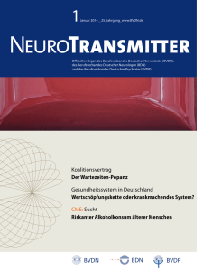 NeuroTransmitter vom Januar 2014