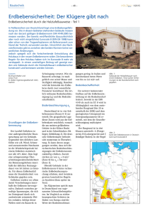 Erdbebensicherheit: Der Klügere gibt nach