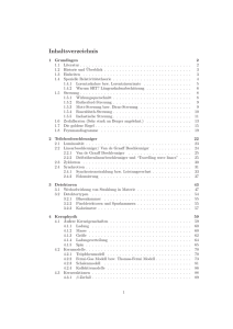 Inhaltsverzeichnis - Uni Regensburg/Physik