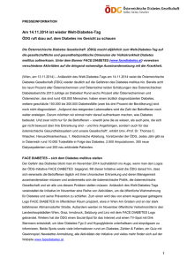 Presseaussendung als PDF - Österreichische Diabetes Gesellschaft