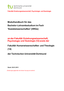 Modulhandbuch BA Sozialwissenschaften HRGe (LABG 2009