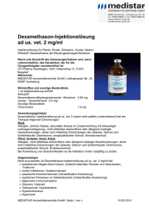 Dexamethason-Injektionslösung ad us. vet. 2 mg/ml