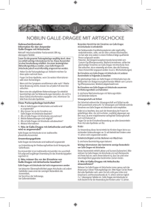 nobilin galle-dragee mit artischocke