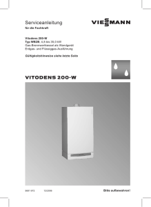 Vitodens 200-W Serviceanleitung