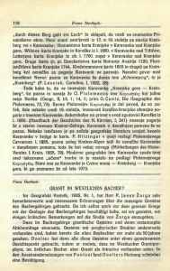 GRANIT IM WESTLICHEN BACHER? Im Geografski Vestnik, 1926