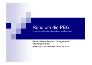 Rund um die PEG - Hygieneforum Zentralschweiz