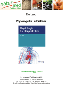Eva Lang Physiologie für Heilpraktiker