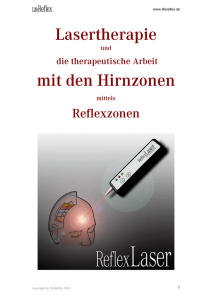 Lasertherapie mit den Hirnzonen