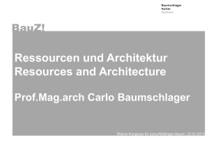 Ressourcen und Architektur