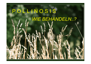 Pollinosis,wie behandeln